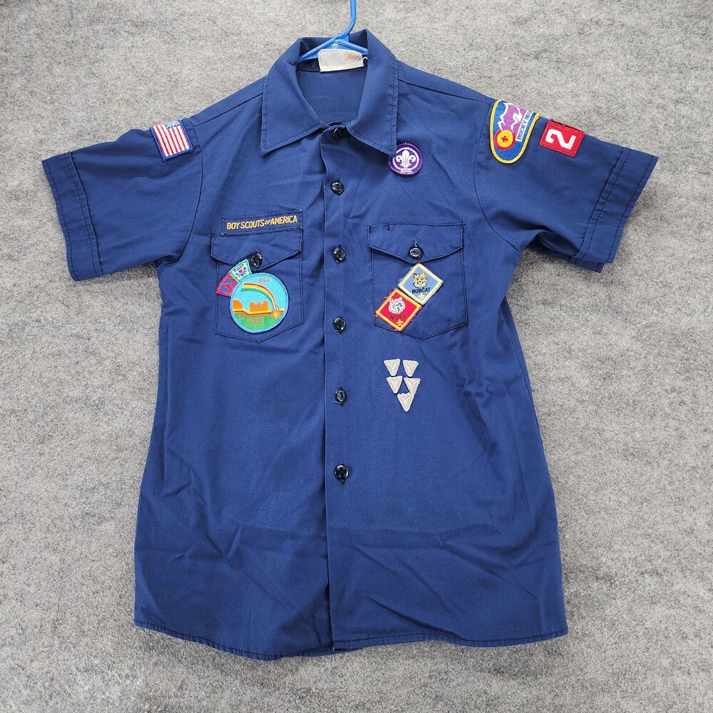 Boy Scouts of America Uniform Shirt Youth Large 14-16 Blue